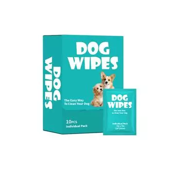 Портативные салфетки для домашних животных для задниц. Очищающие салфетки для собак. Успокаивающие салфетки для домашних животных. 10 шт. 1 мл One Size