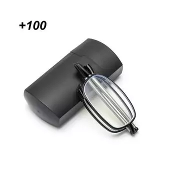 Портативные складные очки для чтения для мужчин и женщин, овальная оправа, очки для дальнозоркости, сверхлегкие очки с защитой от синего света с коробкой 100