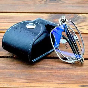 Портативные складные очки во всю оправу, простой стиль, прогрессивные мультифокальные очки для чтения для ближнего и дальнего света от +0,75 до +4 +0.75 серебряный