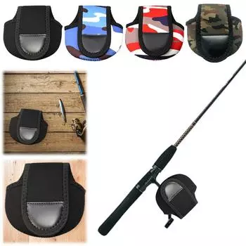 Портативные сумки для рыболовных катушек Сумка для рыболовных катушек Чехол для хранения катушек Black