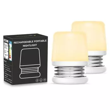 Портативный 0,3 Вт 3000 К теплый белый цвет яркости регулируемый USB перезаряжаемый светодиодный ночник для ребенка 0.3