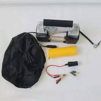 «Портативный 12 В высокомощный двухстержневой насос для автомобильных шин» Gift Edition Dual Cylinder