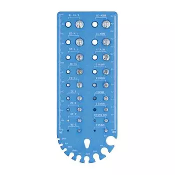 Портативный 18-дюймовый метрический и дюймовый прибор для проверки резьбы болтов и гаек