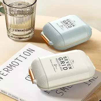 Портативный 7-секционный герметичный держатель для таблеток, еженедельный органайзер для таблеток, контейнер большой емкости, дозатор таблеток для лекарств для путешествий S