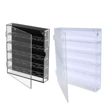 Портативный акриловый витринный шкаф для монет, круглый прозрачный настольный ящик для хранения, домашний аксессуар для монет, ювелирных изделий и сувениров белый