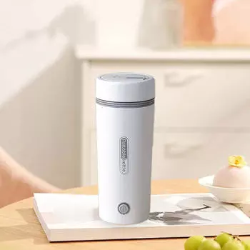 Портативный электрический чайник для путешествий из нержавеющей стали 304 для наружного отеля белого цвета белый