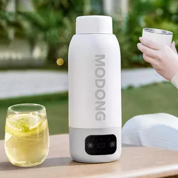 Портативный электрический чайник для воды 600 мл для путешествий в отеле, пикнике, автомобиле, серый серый