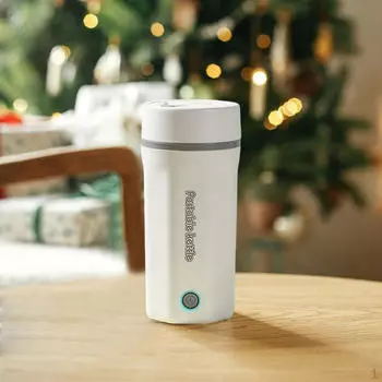 Портативный электрический чайник, небольшой водонагреватель для вечеринок, путешествий, путешествий белый