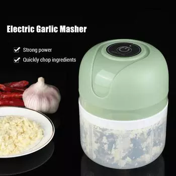 Портативный электрический чесночный пюре с зарядкой через USB многофункциональный измельчитель чили овощедавилка мини-измельчитель чеснока и овощей