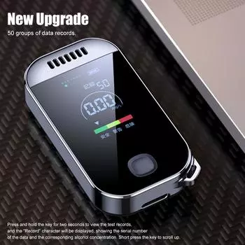 Портативный алкотестер профессиональный алкотестер с ЖК-дисплеем USB перезаряжаемый электронный цифровой тестер алкоголя в выдыхаемом воздухе