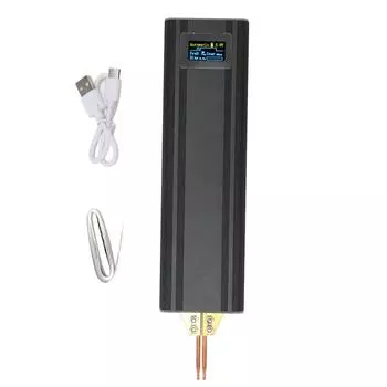 Портативный аппарат для точечной сварки, 80 уровней, регулируемая многоуровневая защита, цифровой ручной аппарат для точечной сварки