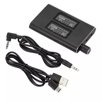 Портативный аудиопорт 3,5 мм для наушников, Hi-Fi, регулируемый сабвуфер, усилитель для гарнитуры