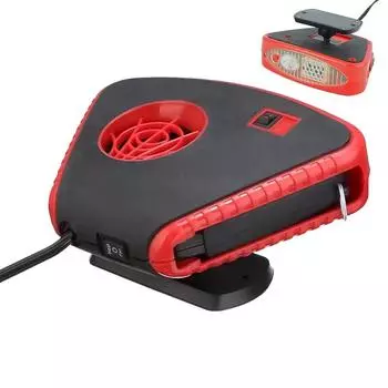 Портативный автомобильный обогреватель, размораживатель, портативный размораживатель, воздушный обогреватель, обогреватель для лобового стекла, автомобильный автоматический термостат, мгновенный красный