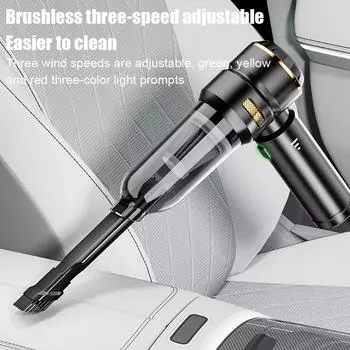 Портативный автомобильный пылесос высокой мощности, беспроводной бесщеточный двигатель, моющая машина, мощный пылесос для бытовой техники