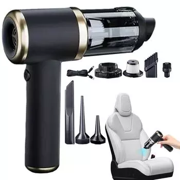 Портативный автомобильный пылесос высокой мощности ручной автомобильный пылесос 5500 Па компактные пылесосы автомобильные аксессуары автомобильный комплект для чистки автомобиля дома чёрный