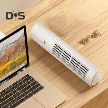 Портативный башенный безлопастной вентилятор, кондиционер с 3 скоростями, сильный воздушный поток, тихая работа, вертикальный горизонтальный настольный вентилятор