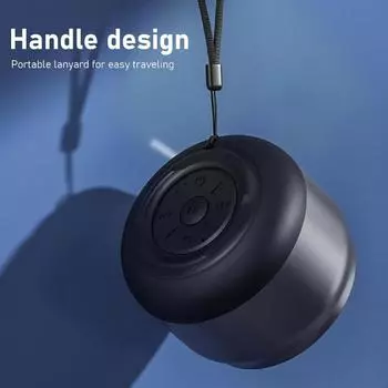 Портативный беспроводной Bluetooth-динамик, компактное устройство с насыщенным 3D-звуком, подходит для кемпинга на открытом воздухе золотой