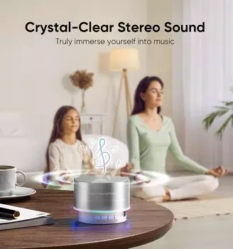 Портативный беспроводной Bluetooth-динамик с небольшим беспроводным светодиодным фонарем, используемый для альпинизма, велоспорта, туризма розового золота