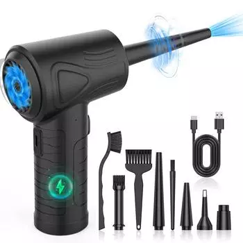 Портативный беспроводной пылеуловитель двойного назначения для чистки дома, автомобиля и электроники (Клавиатура, Корпус компьютера)