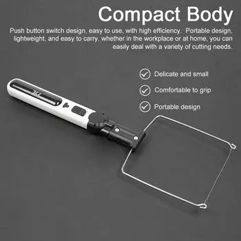 Портативный беспроводной резак для пенопласта, ручка для реза пенопласта с горячей проволокой, набор для резки пенопласта, электронный паяльник, многофункциональная гравировальная ручка белый