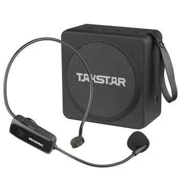 Портативный беспроводной усилитель голоса TAKSTAR, перезаряжаемый мини-усилитель голоса высокой мощности для учителей