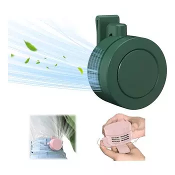 Портативный бесшумный безлопастной маленький электрический вентилятор с клипсой, подвесной на ремень, мини летний уличный вентилятор с клипсой для дома, офиса, дорожные аксессуары One Size