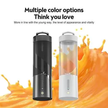 Портативный блендер для коктейлей и смузи, емкостью 16 унций, мощностью 15 Вт, мощный блендер индивидуального размера с белый