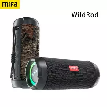 Портативный Bluetooth-динамик mifa WildRod, беспроводной уличный динамик для кемпинга, потоковая передача данных по Bluetooth 5.3, IP67, водонепроницаемый и пыленепроницаемый