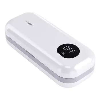 Портативный бокс для стерилизации УФ+УФС лампами: Компактные размеры: 22см * 9,2см * 5,8см. Уровень бактерицидности 99,99%.