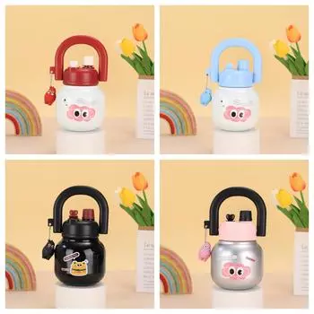 Портативный чайник из нержавеющей стали 316 с термочашкой, новый большой емкости, двойной горлышко, большой животик, чашка для воды 650ml