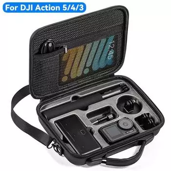 Портативный чехол для DJI OSMO Action 5 PRO Action 4 3 Camera Protective Case Travel Box Storage Bag Cameras Accessories