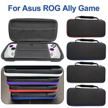 Портативный чехол для переноски, противоударный защитный дорожный чехол, сумка для хранения, защитный чехол для консоли, аксессуары для Asus ROG Ally красный