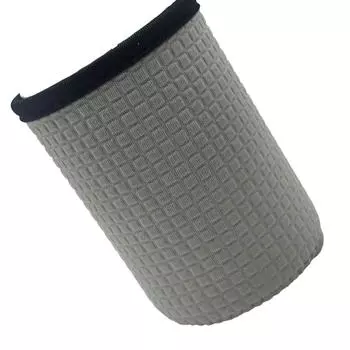 Портативный чехол для стакана Неопреновый охладитель для напитков Чехол для бутылки Многоразовый неопреновый изолированный чехол для банки Украшение для напитка светло-серый