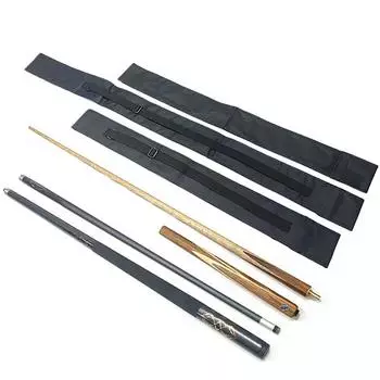 Портативный чехол для защиты бильярдного кия из ткани Оксфорд 1/2&3/4 с самоклеящейся тканевой прокладкой, регулируемым ремнем, принадлежности для бильярда 1/2 80CM