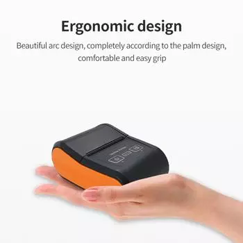 Портативный чековый принтер, 58 мм, мини-термопечать, беспроводное соединение BT USB, 203 точки на дюйм, мобильный разноцветный