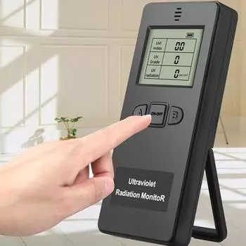 Портативный цифровой детектор ультрафиолетового излучения, ультрафиолетовый УФИ-метр, радиометр, тестер, защитный чёрный