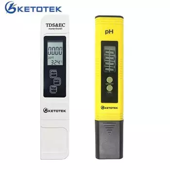 Портативный цифровой PH-метр 0,00-14,0 PH-тестер TDS EC-метр Термометр 0-9999 мкс/см 0-9999 ppm TDS EC meter