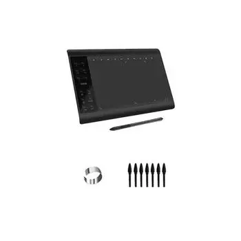 Портативный цифровой планшет 10*6 дюймов, подключаемый к мобильному телефону, цифровой планшет для рисования с чувствительностью к нажатию, интерактивный графический планшет для рисования A