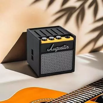 Портативный держатель для медиатора, 3D-печатный ящик для хранения медиатора с гнездом для медиатора, гитарный каподастр, тюнер, кейс для хранения струн, подставки для дисплеев A2