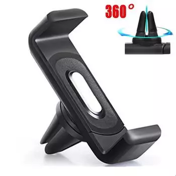 Портативный держатель для телефона на вентиляционную решетку автомобиля, вращающийся на 360 градусов, кронштейн для GPS-навигации, подставка для смартфона iPhone, универсальная