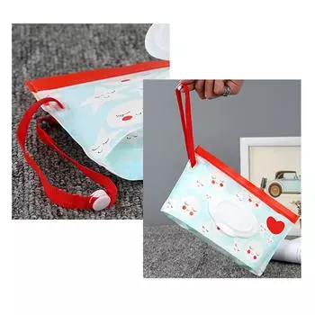 Портативный детский мешок для влажных салфеток, контейнер для салфеток, экологически чистый многоразовый мешок для салфеток