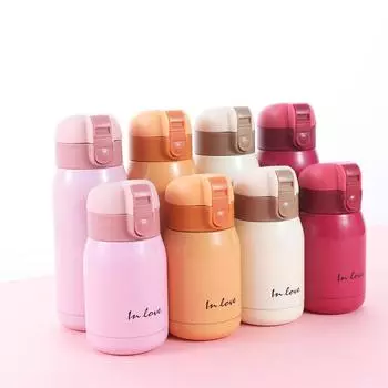 Портативный детский термос с рисунком из мультфильма, термокружка для кофе, термос, термокружка с теплоизоляцией blue-360ml