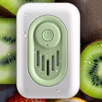 Портативный дезодорант для холодильника с зарядкой через USB, портативный поглотитель запахов, универсальный для холодильника, автомобиля, шкафа, гардероба серый