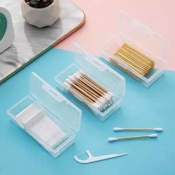 Портативный дорожный держатель для ватных палочек, футляр для хранения ювелирных изделий, пылезащитный контейнер для хранения кабеля передачи данных