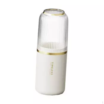 Портативный дорожный футляр для зубной щетки и зубной пасты для гигиены в дороге белый