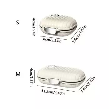Портативный дорожный контейнер на семь дней с несколькими отделениями, герметичный контейнер для хранения таблеток и таблеток
