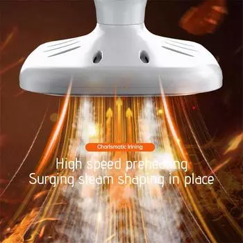 Портативный дорожный отпариватель для одежды Мини-паровой утюг с вращением на 180° Ручной паровой утюг для тканевой одежды Белый CHINA