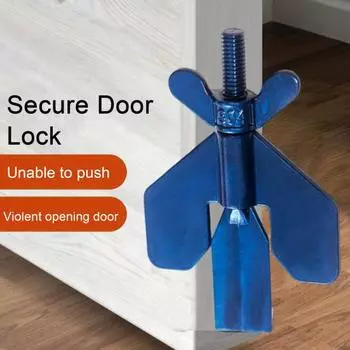 Портативный дверной замок из легированной стали, дополнительная конфиденциальность, домашний дверной стопор, замок-замок, отель, квартира, общежитие, дорожный дверной шкафчик
