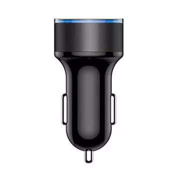 Портативный двойной USB светодиодный цифровой дисплей с быстрой зарядкой 5 В 3.1 А адаптер автомобильного зарядного устройства синий