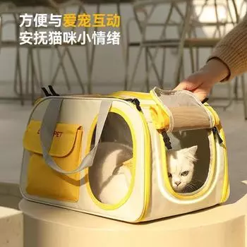Портативный дышащий рюкзак для кошек, космическая капсула, переносная сумка для кошек, большая вместительная сумка для домашних животных темно-зеленого